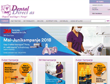 Tablet Screenshot of dental-direct.no